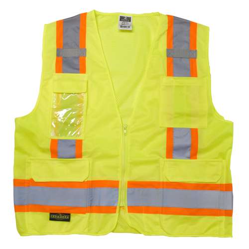 SV6 SV6 Two Tone Surveyor Type R Class 2 Solid/Mesh Safety Vest