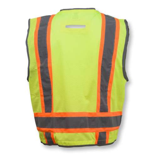 SV6H SV6H Type R Class 2 Heavy Duty Two Tone Mesh Surveyor Vest with Solid Pockets
