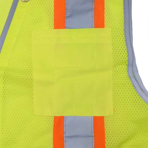 SV6H SV6H Type R Class 2 Heavy Duty Two Tone Mesh Surveyor Vest with Solid Pockets