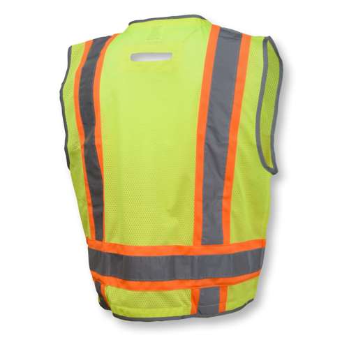 SV6H SV6H Type R Class 2 Heavy Duty Two Tone Mesh Surveyor Vest with Solid Pockets