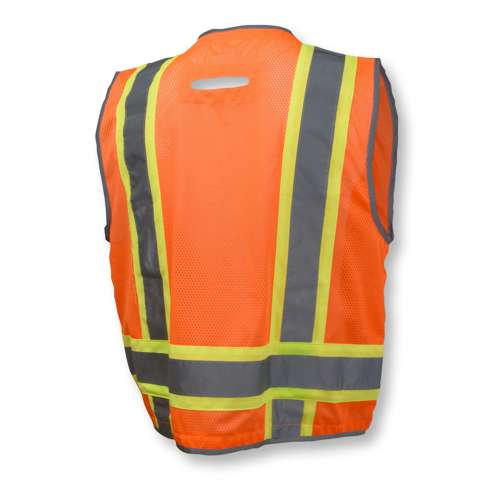 SV6H SV6H Type R Class 2 Heavy Duty Two Tone Mesh Surveyor Vest with Solid Pockets