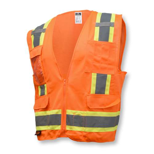 SV6 SV6 Two Tone Surveyor Type R Class 2 Solid/Mesh Safety Vest