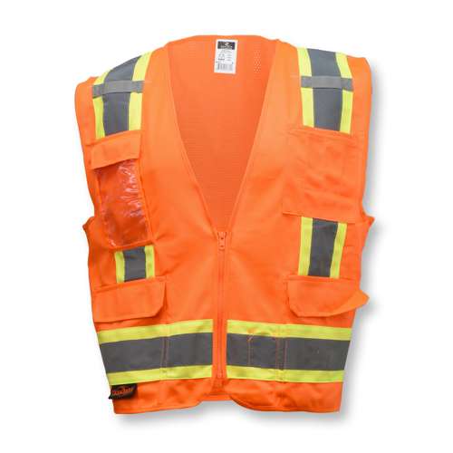 SV6 SV6 Two Tone Surveyor Type R Class 2 Solid/Mesh Safety Vest