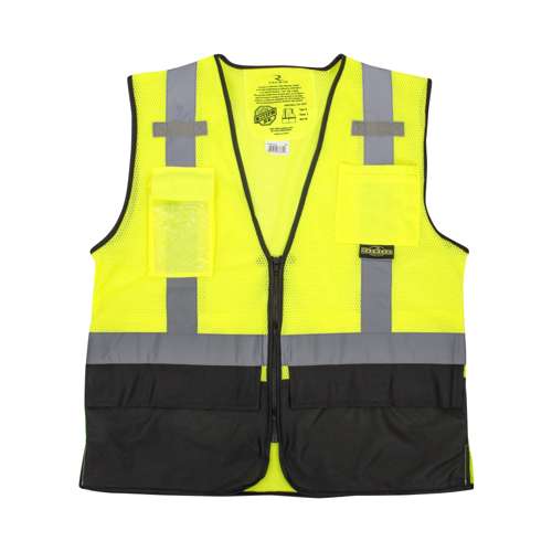 SV75B-2 SV75B-2 Black Bottom Self-Extinguishing Surveyor Vest
