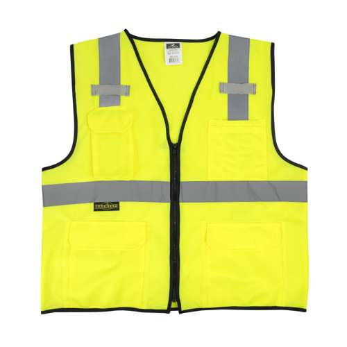 SV7E-SOLID SV7E Economy Type R Class 2 Solid Surveyor Safety Vest