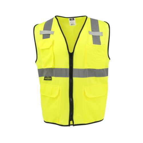SV7E-SOLID SV7E Economy Type R Class 2 Solid Surveyor Safety Vest