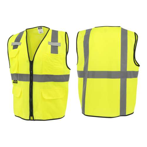 SV7E-SOLID SV7E Economy Type R Class 2 Solid Surveyor Safety Vest