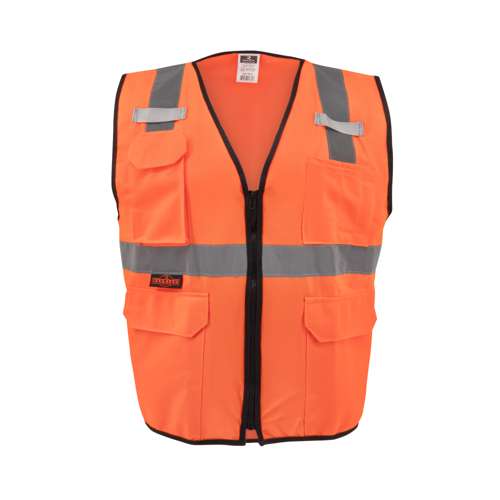 SV7E-SOLID SV7E Economy Type R Class 2 Solid Surveyor Safety Vest
