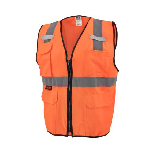 SV7E-SOLID SV7E Economy Type R Class 2 Solid Surveyor Safety Vest