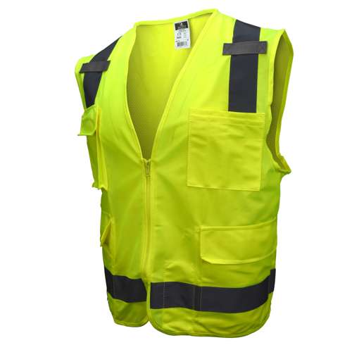 SV7 SV7 Surveyor Type R Class 2 Solid/Mesh Safety Vest
