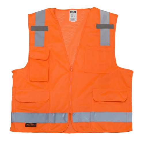 SV7 SV7 Surveyor Type R Class 2 Solid/Mesh Safety Vest