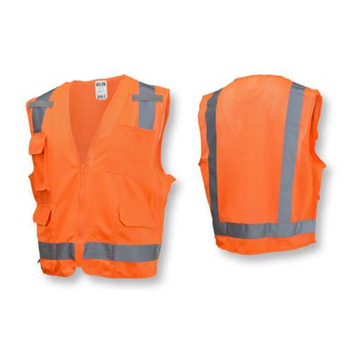 SV7 SV7 Surveyor Type R Class 2 Solid/Mesh Safety Vest
