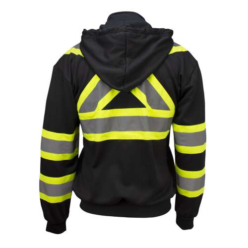 SW01X-1 SW01X-1 High Neck Zip Front X-Back Hooded Sweatshirt