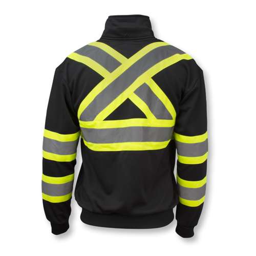 SW01X-1 SW01X-1 High Neck Zip Front X-Back Hooded Sweatshirt