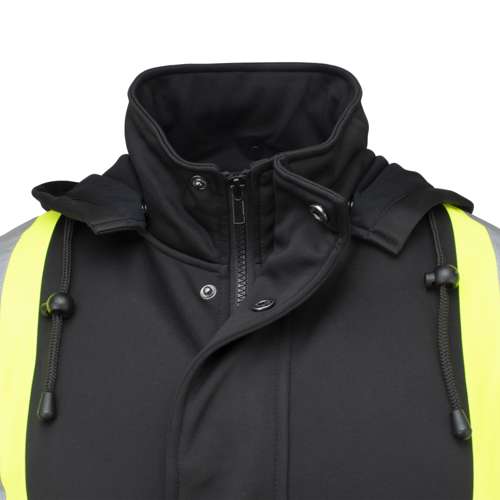 SW01X-1 SW01X-1 High Neck Zip Front X-Back Hooded Sweatshirt