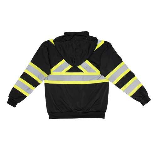 SW01X-1 SW01X-1 High Neck Zip Front X-Back Hooded Sweatshirt