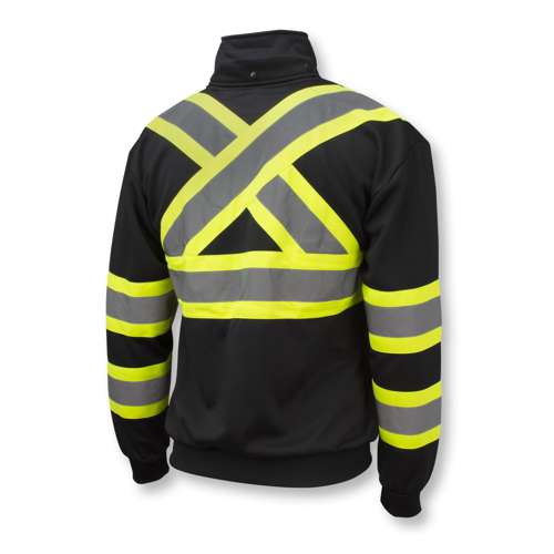 SW01X-1 SW01X-1 High Neck Zip Front X-Back Hooded Sweatshirt