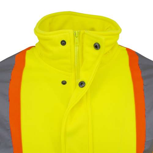 SW01X-2 SW01X-2 High Neck Zip Front X-Back Hooded Sweatshirt