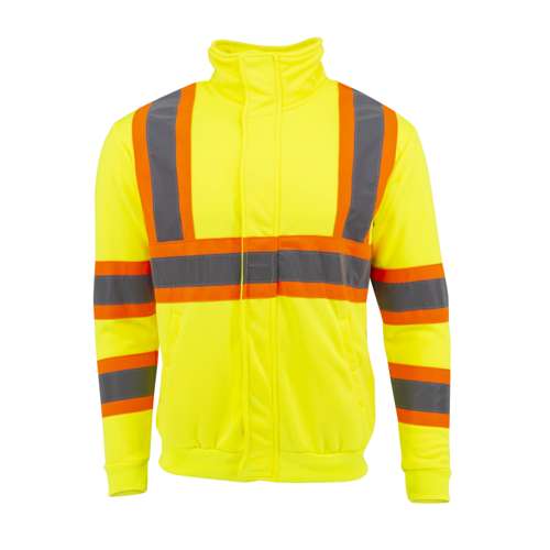 SW01X-2 SW01X-2 High Neck Zip Front X-Back Hooded Sweatshirt