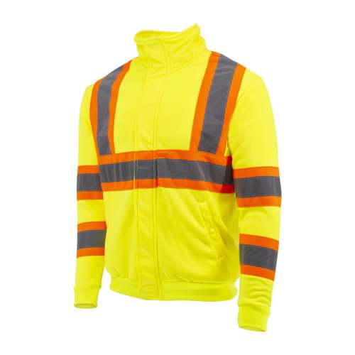 SW01X-2 SW01X-2 High Neck Zip Front X-Back Hooded Sweatshirt
