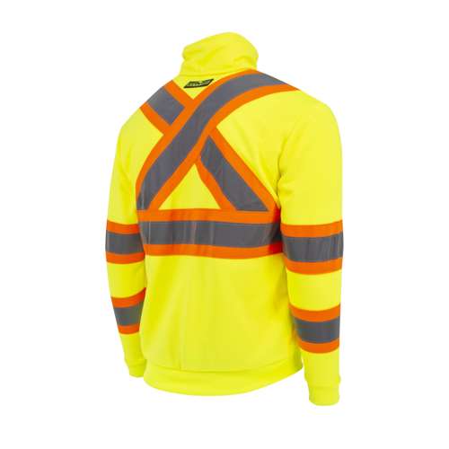 SW01X-2 SW01X-2 High Neck Zip Front X-Back Hooded Sweatshirt