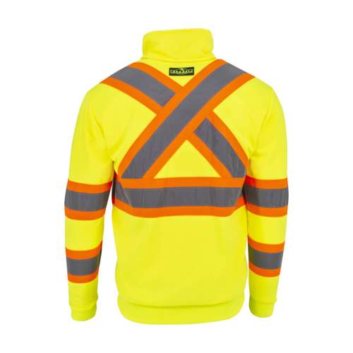 SW01X-2 SW01X-2 High Neck Zip Front X-Back Hooded Sweatshirt