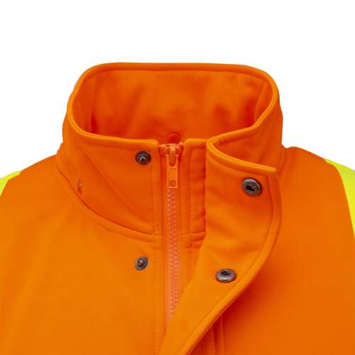 SW01X-2 SW01X-2 High Neck Zip Front X-Back Hooded Sweatshirt