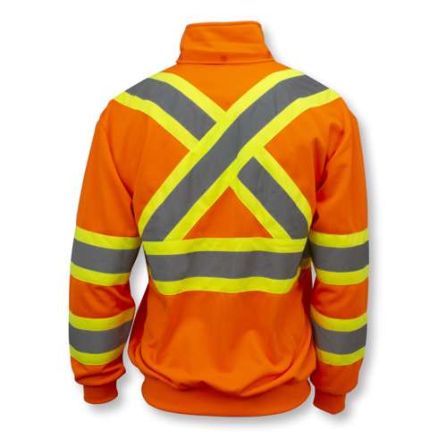SW01X-2 SW01X-2 High Neck Zip Front X-Back Hooded Sweatshirt