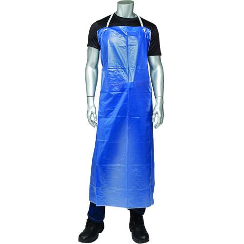 UHB Blue Vinyl Apron - 6 mil