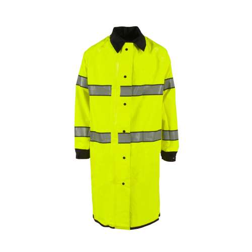 Radians 4703RCH3M 4703RCH3M Safe Officer Series Reversible Raincoat with Reflective Tape - Safety Jacket