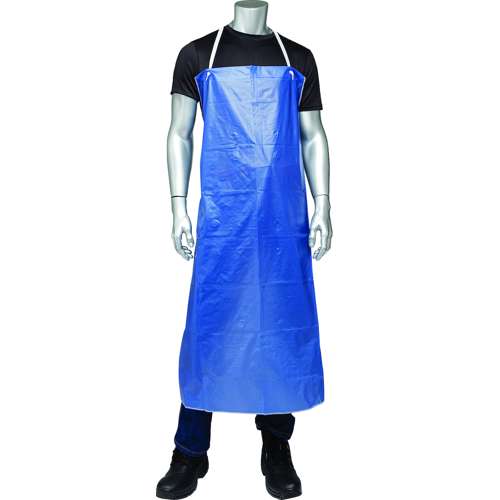 UPB Blue Vinyl Apron - 8 mil