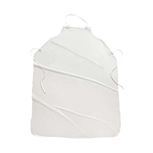 UPW White Vinyl Apron - 8 mil