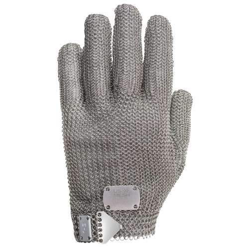 USM-1180 Stainless Steel Mesh Glove with Steel Prong Closure - Wrist Length