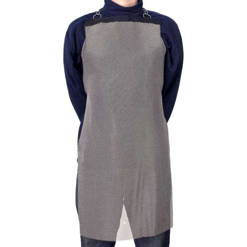 USM-2100 Stainless Steel Mesh Apron with Adjustable Elastic Strap
