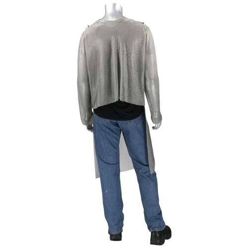 USM-4352L Stainless Steel Mesh Tunic with Extended Apron Front with Belly Guard