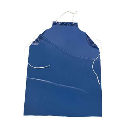 UUB Blue Vinyl Apron - 6 mil
