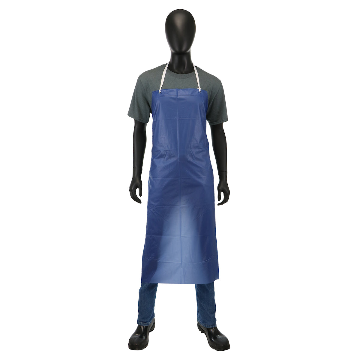 UUPB Blue Vinyl Apron - 8 mil