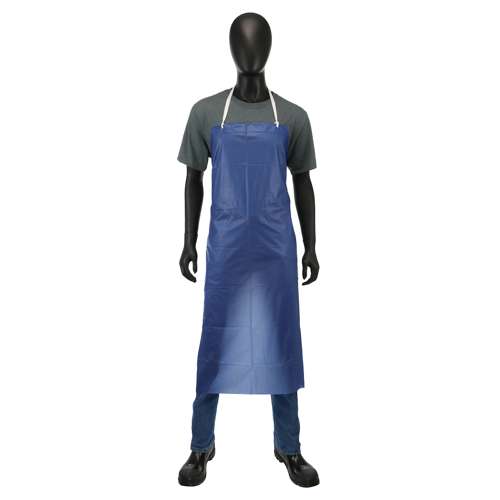 UUPB Blue Vinyl Apron - 8 mil