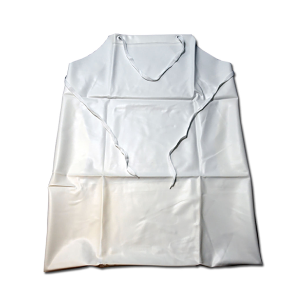 UW-20 White Vinyl Apron - 20 mil