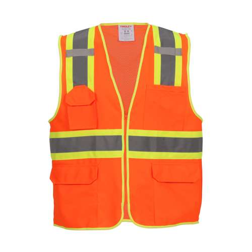 V73859 Job Sight Class 2 Two-Tone Surveyor Vest
