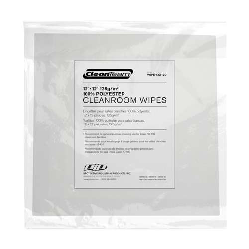 WIPE-12x12D 12" x 12" 100% Polyester Wipe