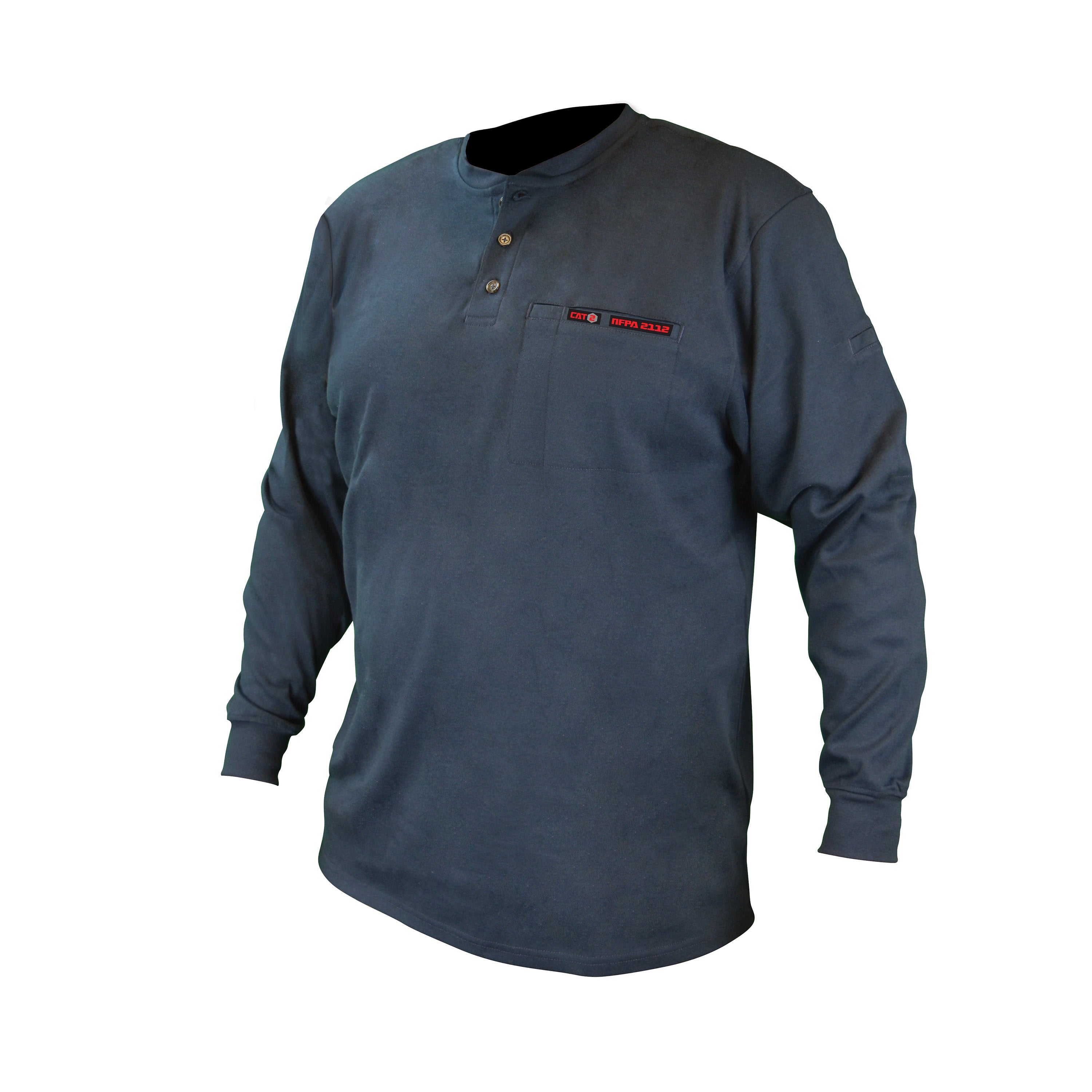 Radians FRS-002 FRS-002 VolCore® Long Sleeve Cotton Henley FR Shirt - Safety Shirt
