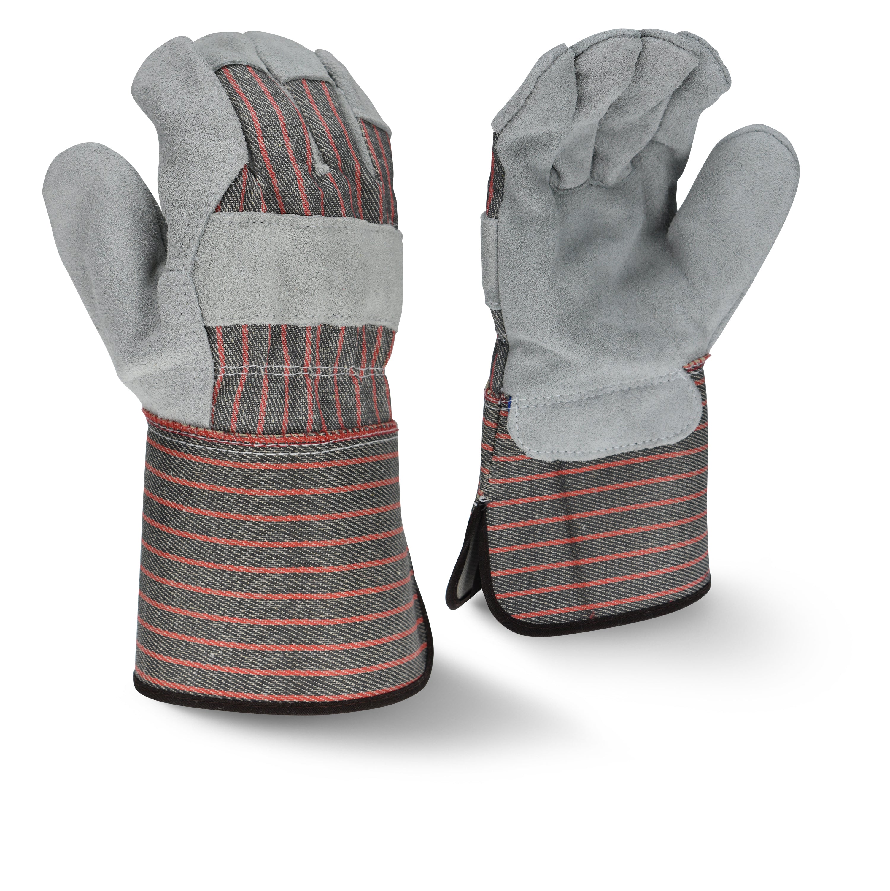 Radians RWG3103G RWG3103G Economy Shoulder Gray Split Cowhide Leather Glove - Work Gloves
