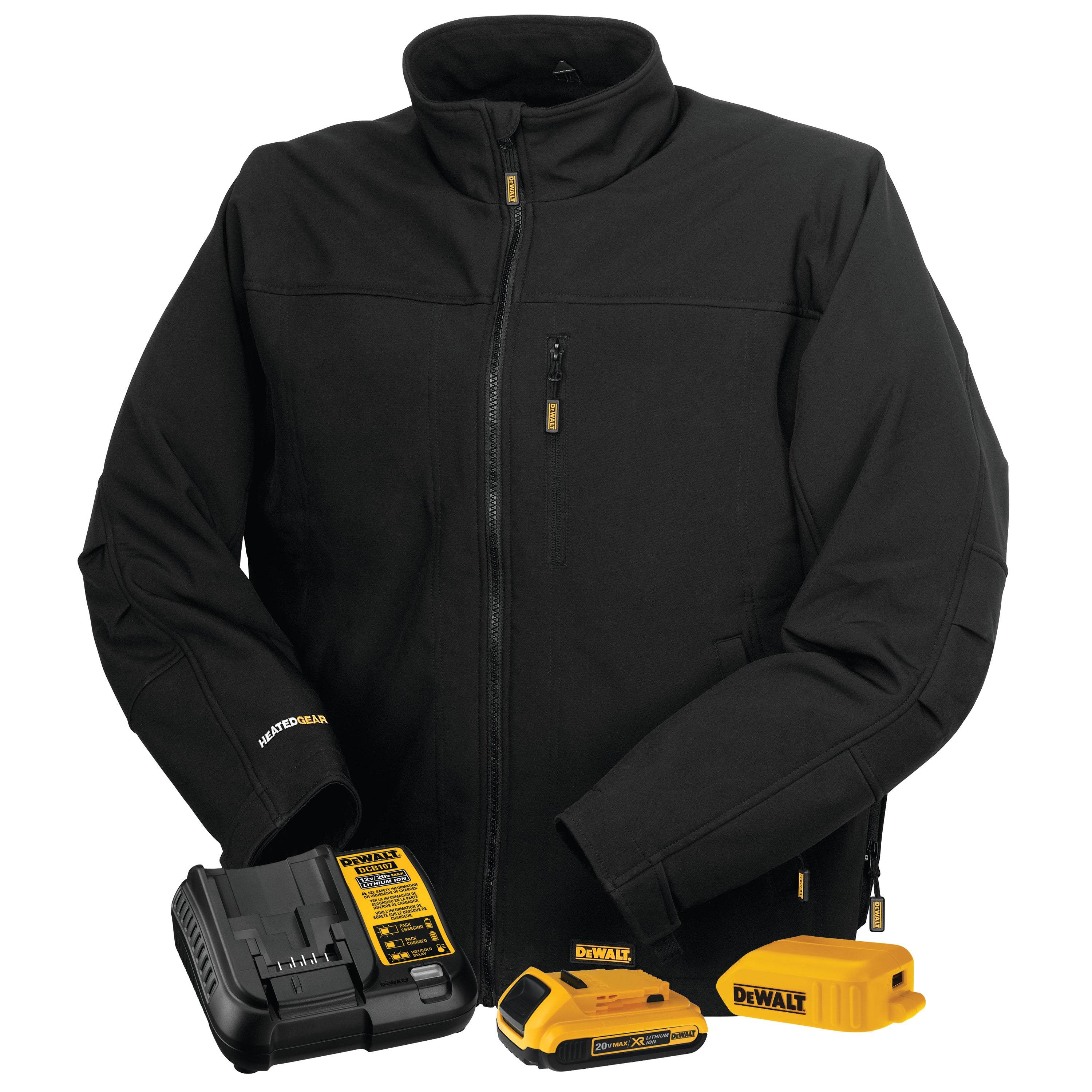 Radians DCHJ060ABD1 DCHJ060AB Men's Heated Soft Shell Jacket Kit - Safety Jacket
