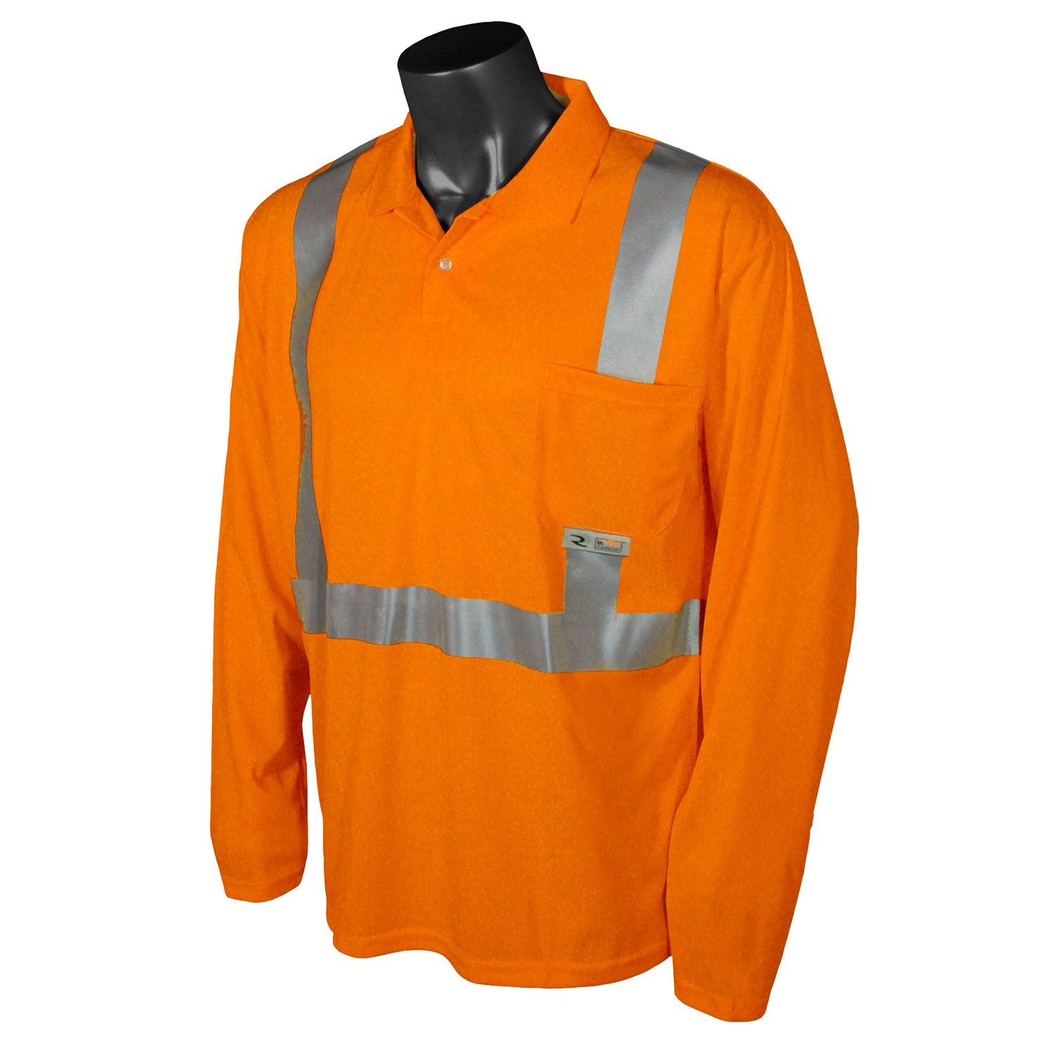 Radians ST22 ST22 Class 2 High Visibility Long Sleeve Safety Polo Shirt ANSI Class 2