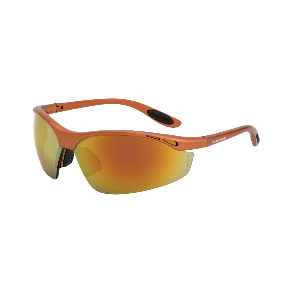 Talon Performance Safety Eyewear Copper Frame Mirror Lens