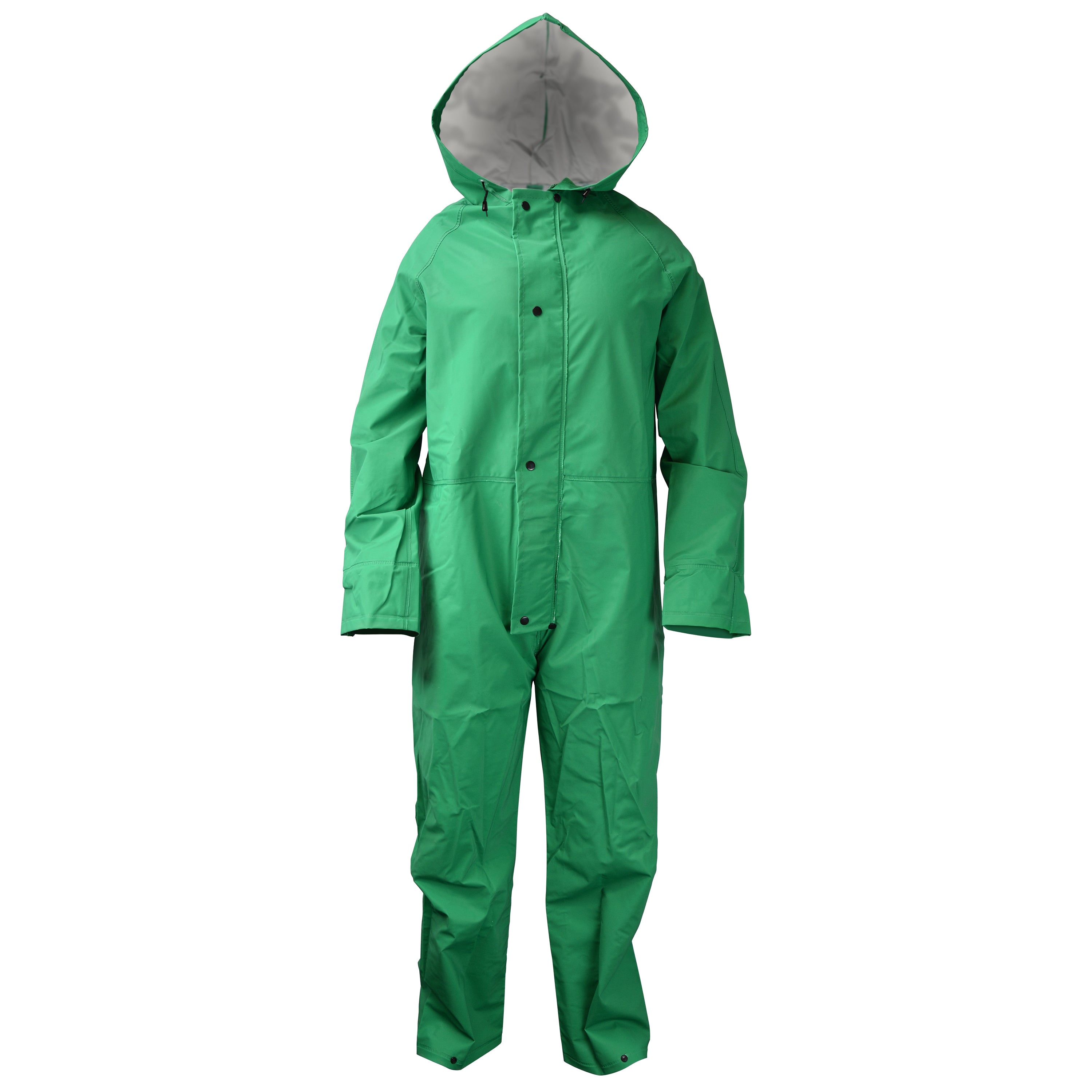 I96ACA Economy Chem Shield Coverall with Hood Green