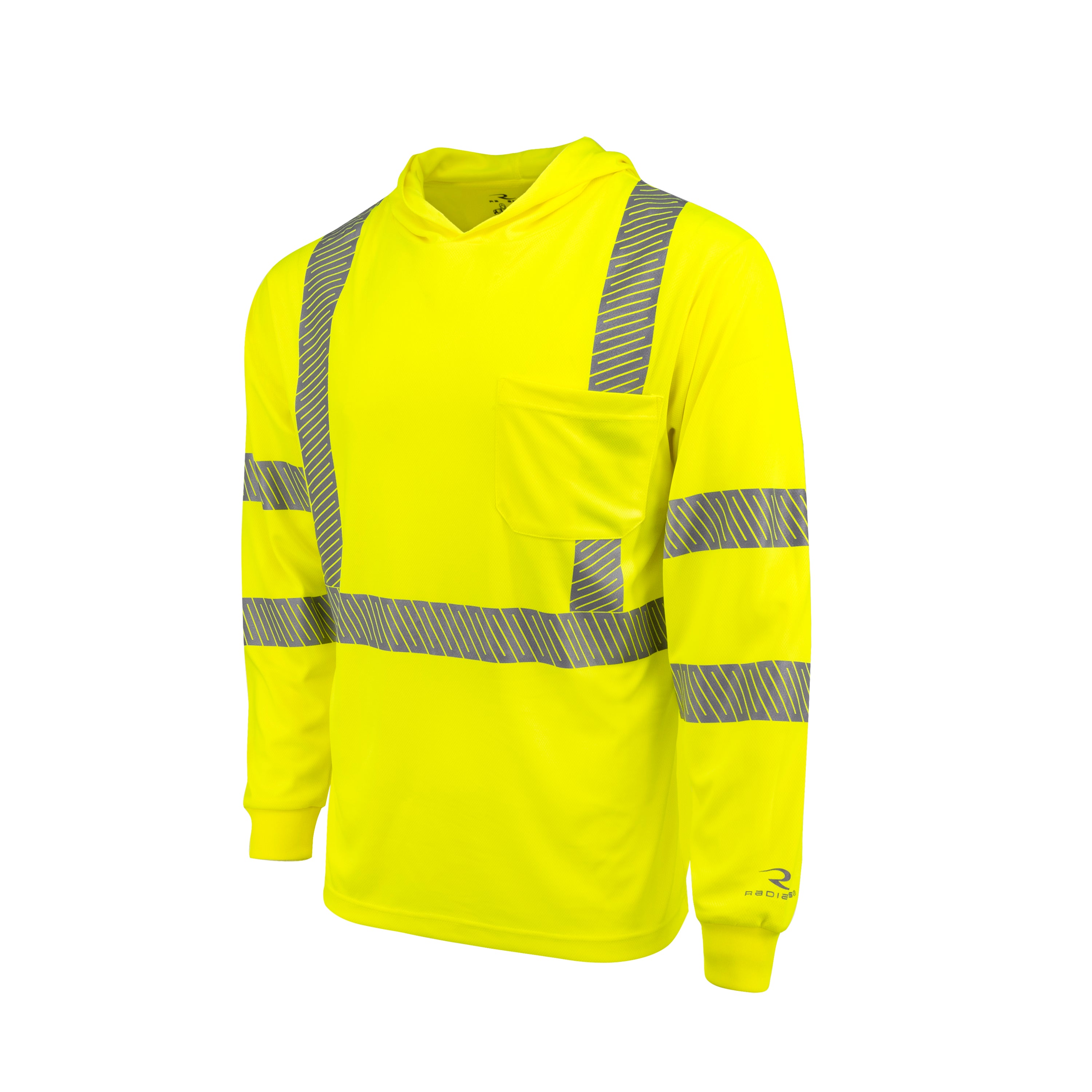 Radians ST61-3 ST61-3 Hooded Type R Class 3 Mesh Long Sleeve T-Shirt ANSI Class 3 - Safety Shirt