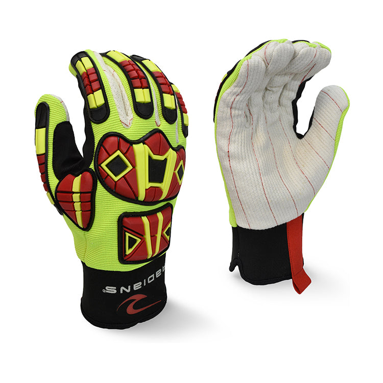 Radians RWG122 RWG122 Cotton Corded Palm/Spandex back with TPR - Safety Equipment