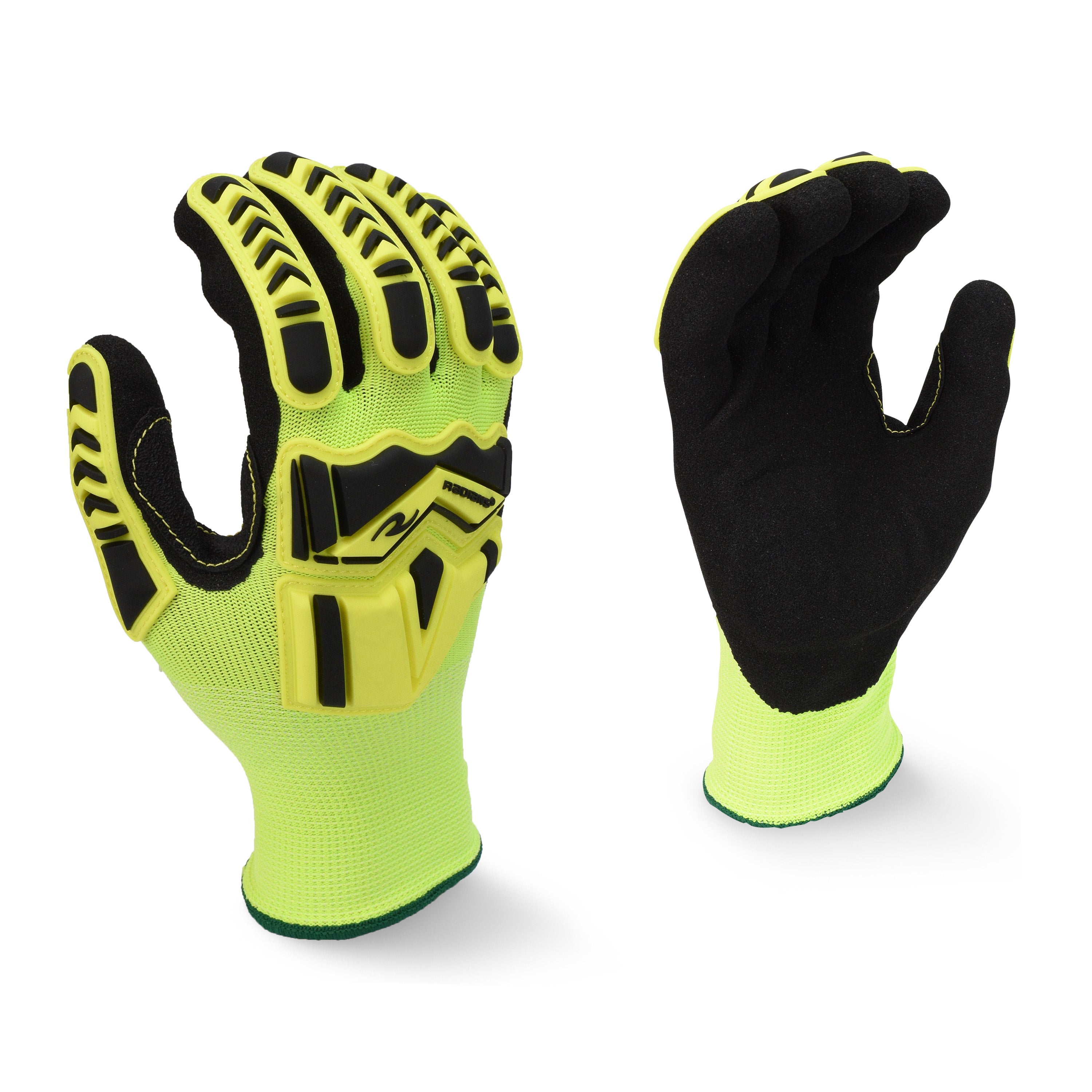 Radians RWG23 RWG23 High Visibility Work Glove with TPR and Padded Palm Hi-Vis Yellow